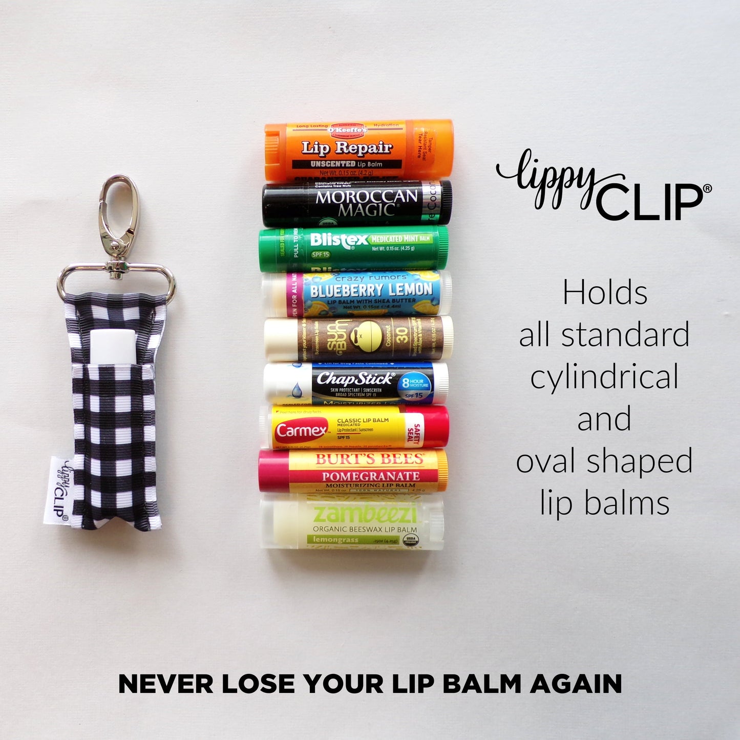 Let's Play Pickleball LippyClip® Lip Balm Holder by LippyClip®