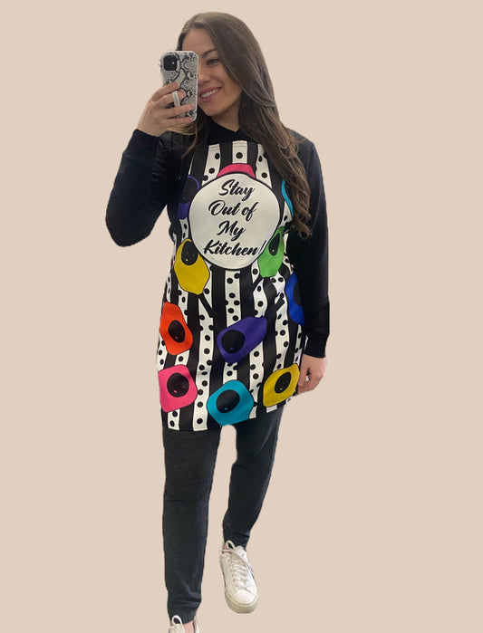 Stay Out of My Kitchen Apron by  Pink Pickle