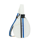 White Quilted Pickleball Bag Sling by  Pink Pickle